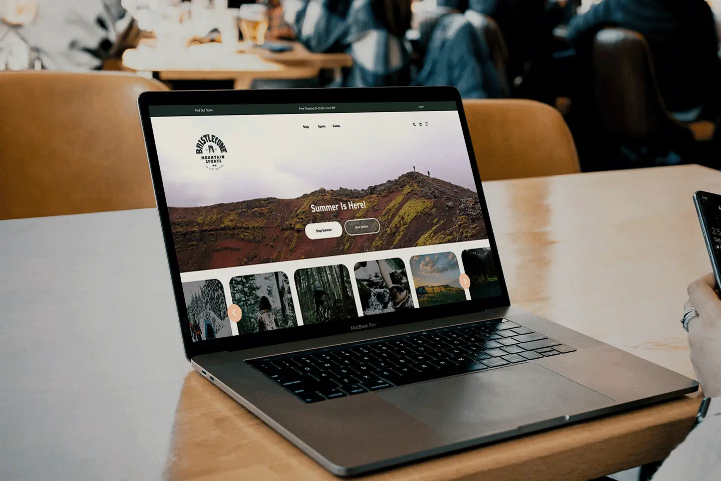 website mockup