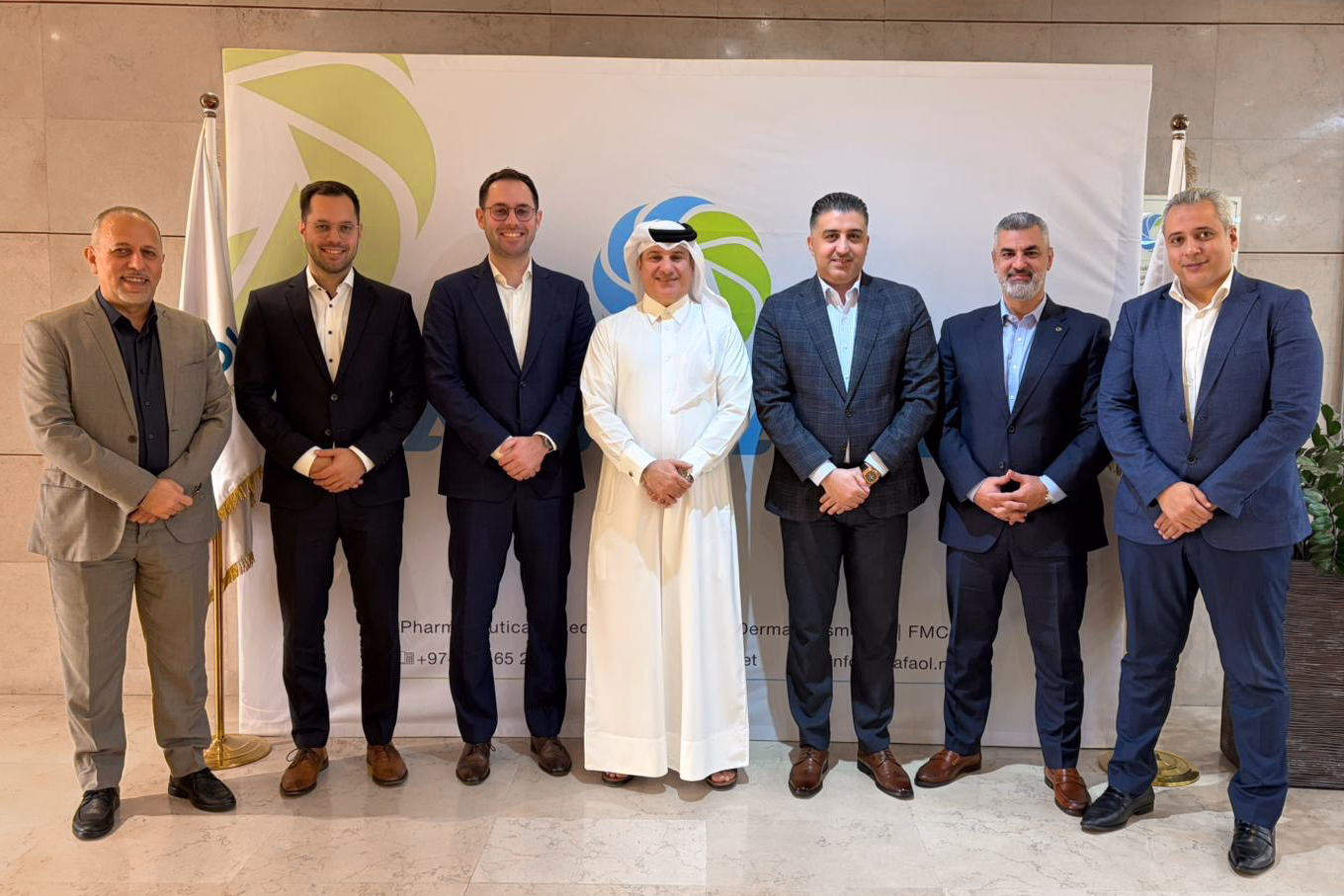 Group photo of Reman with their trusted partner Al Tafa'ol Trading Est.