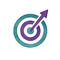 Coaching Illustration Zielscheibe