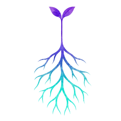 Pflanze mit tiefen Wurzeln  – Symbol für persönliche Entwicklung