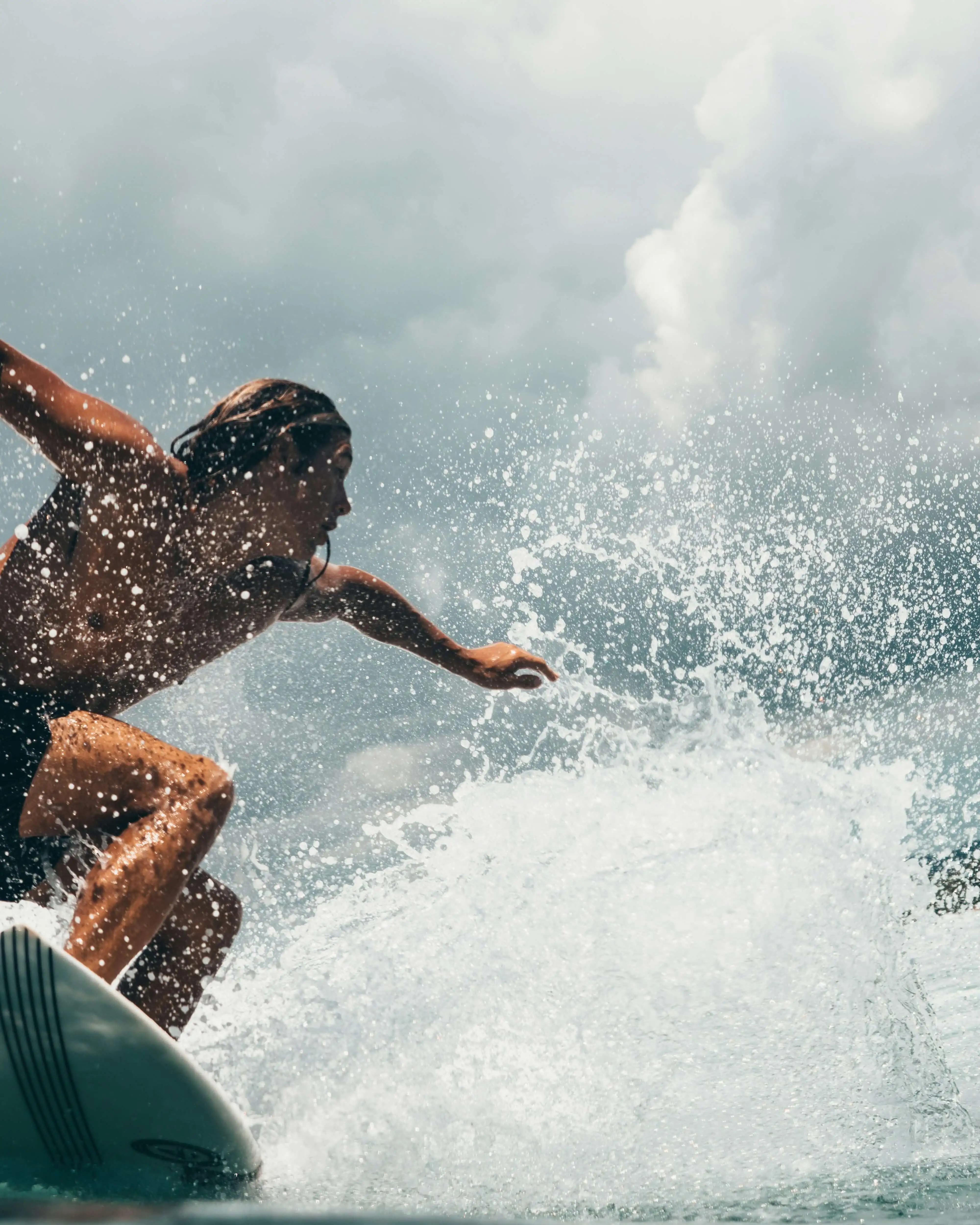 Surfer on a wave