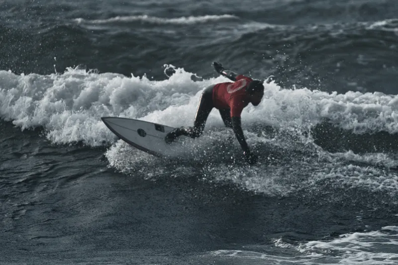 Surfer on a wave
