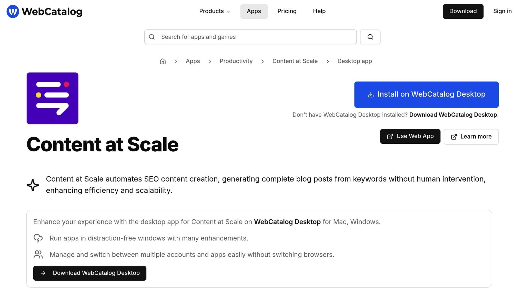 Content at Scale