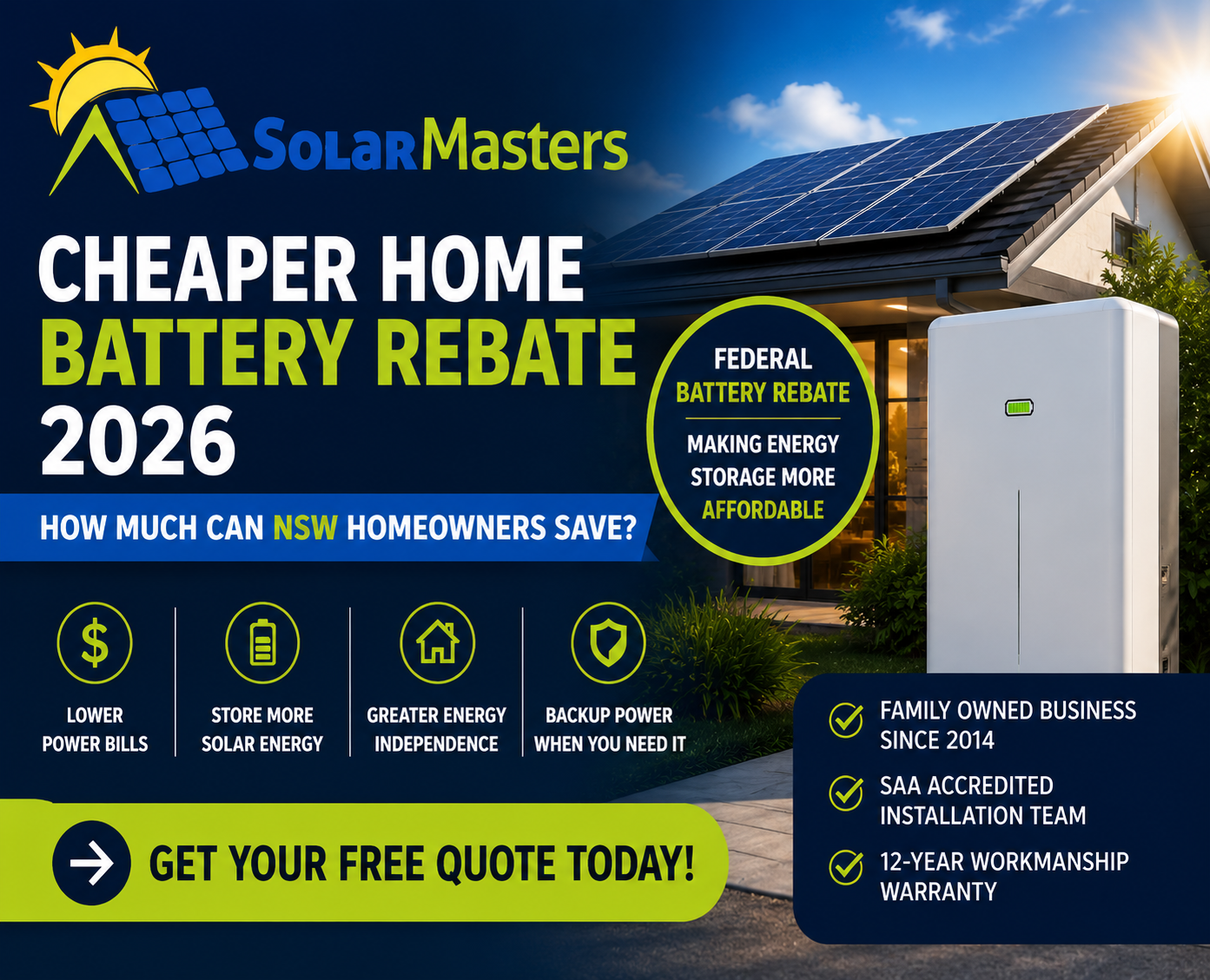 Cheaper Home Battery Rebate 2026: How Much Can NSW Homeowners Save?