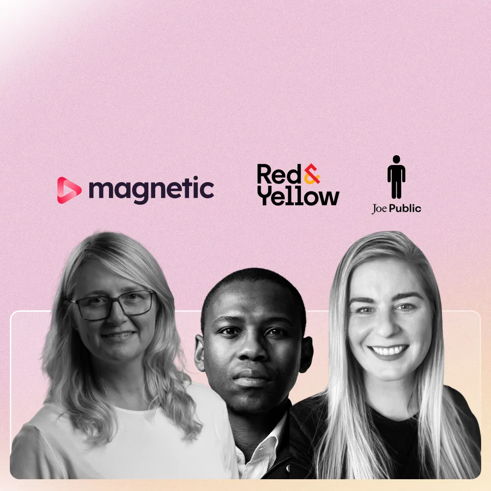 Speakers from Magnetic, Red & Yellow and Joe Public For the Future of Creative Work in an AI World Webinar