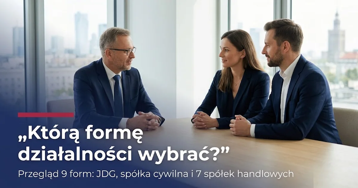 Rodzaje spółek w Polsce: pełny przegląd form (2026)