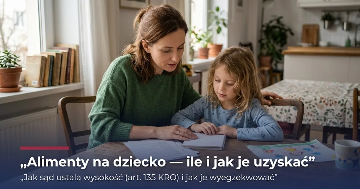 Alimenty na dziecko: komu, ile i jak uzyskać (2026)