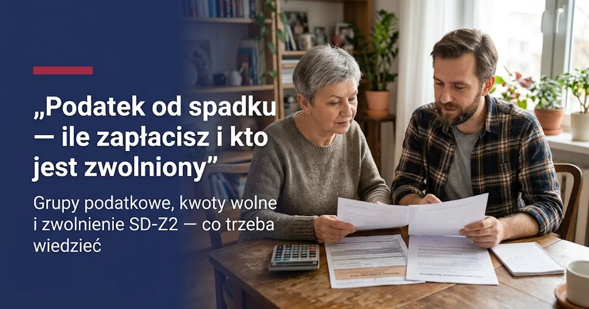 Podatek od spadku 2026: ile wynosi i kto zwolniony