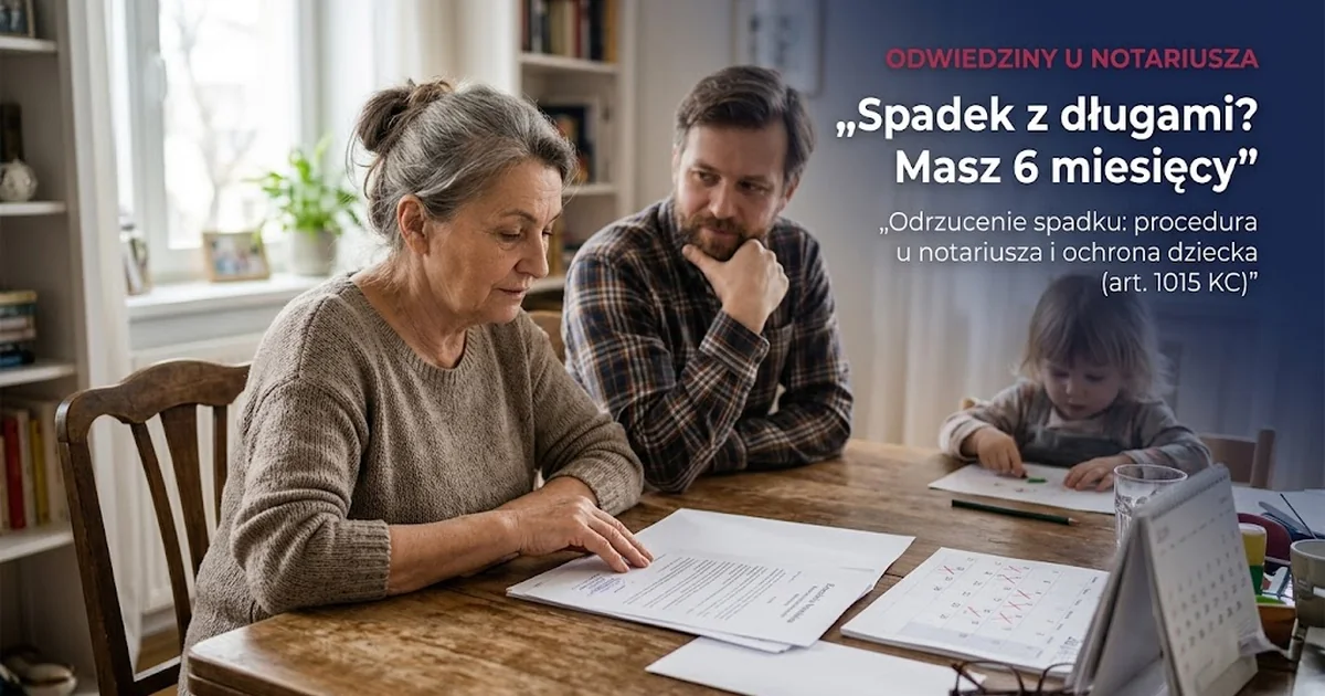 Odrzucenie spadku: termin 6 miesięcy i procedura | LEX&CO