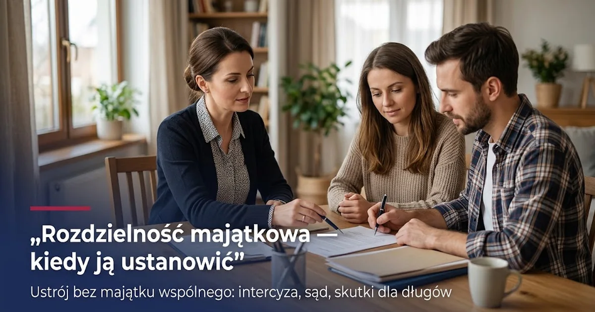 Rozdzielność majątkowa: co to jest i kiedy ją ustanowić