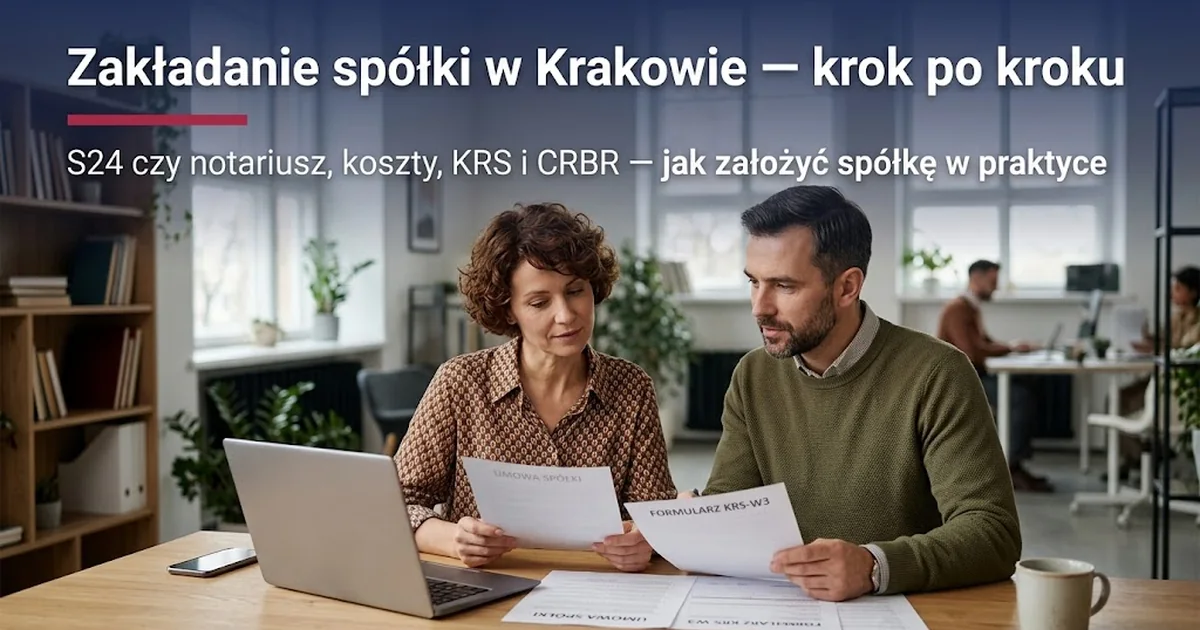 Zakładanie spółki Kraków i powiat – krok po kroku 2026
