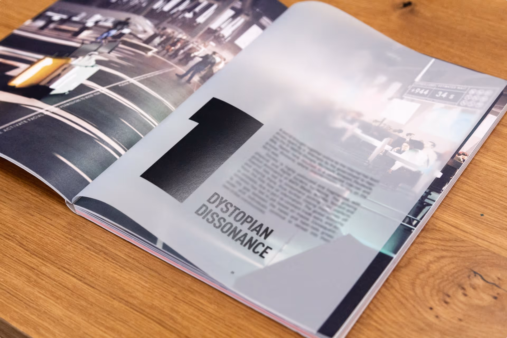 Interior pages of ‘The Future View’ report, showing vibrant visuals and professional layout design.