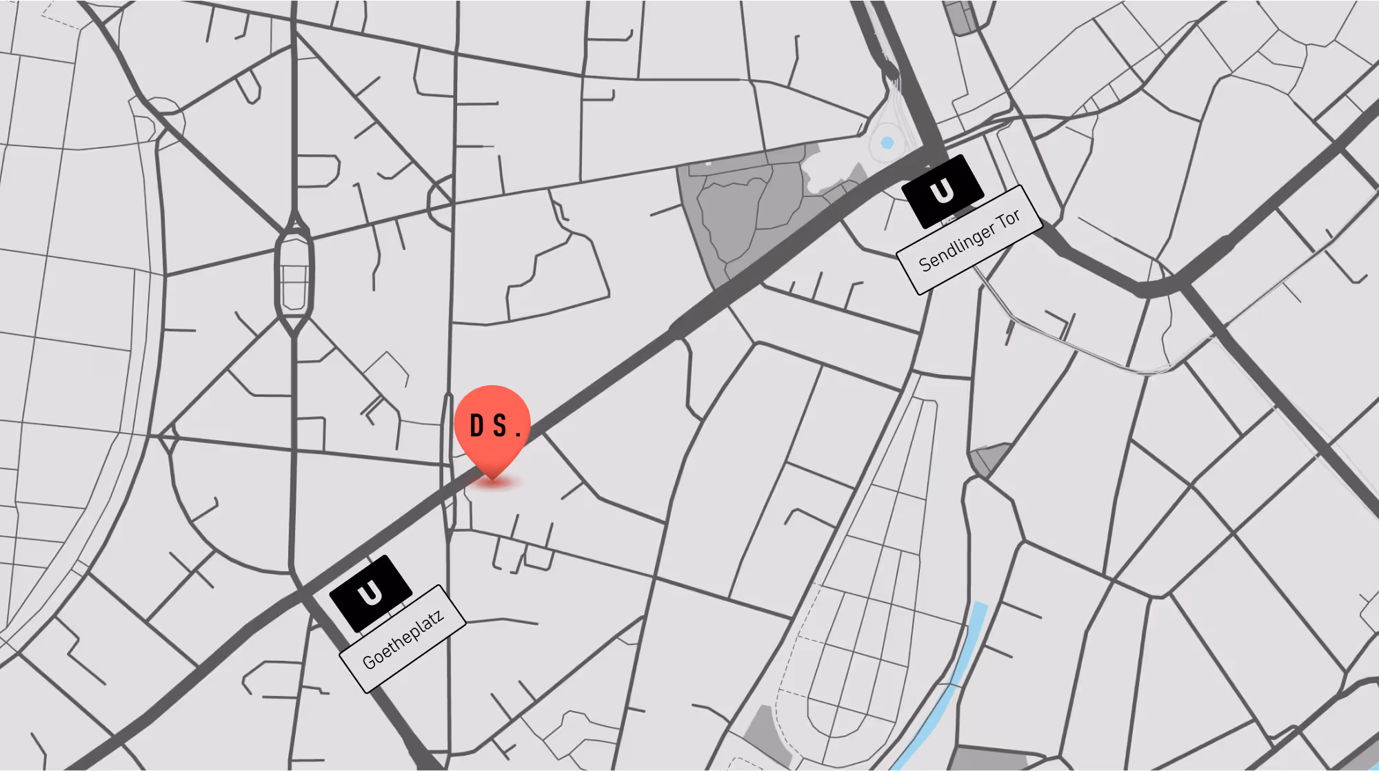 Directions to our office in Munich, detailed description in the previous text block