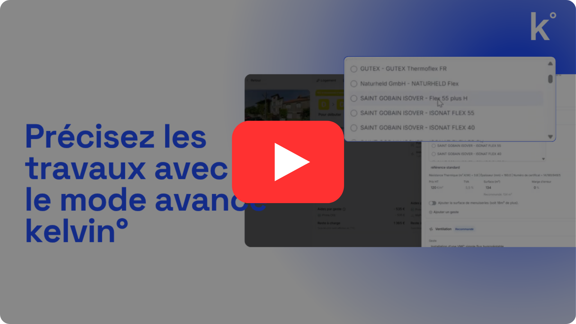 Vidéo tuto du mode avancé kelvin°.