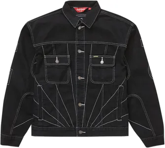 Supreme Radial Embroidered Denim Trucker Jacket