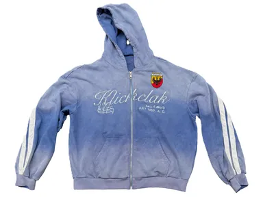 KLICK CLAK Blue Zip-Up Hoodie