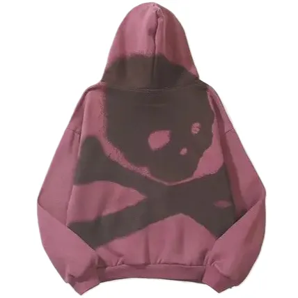 Travis Scott Cactus Jack Mastermind Skull Zip Up Hoodie Red