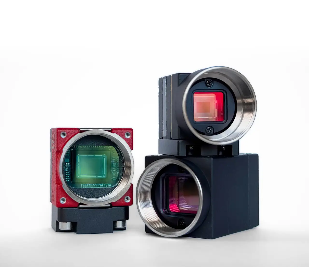 Three machine vision cameras