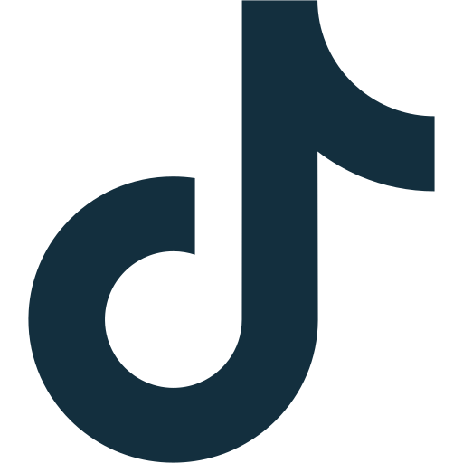 TikTok logo with a stylized musical note design.