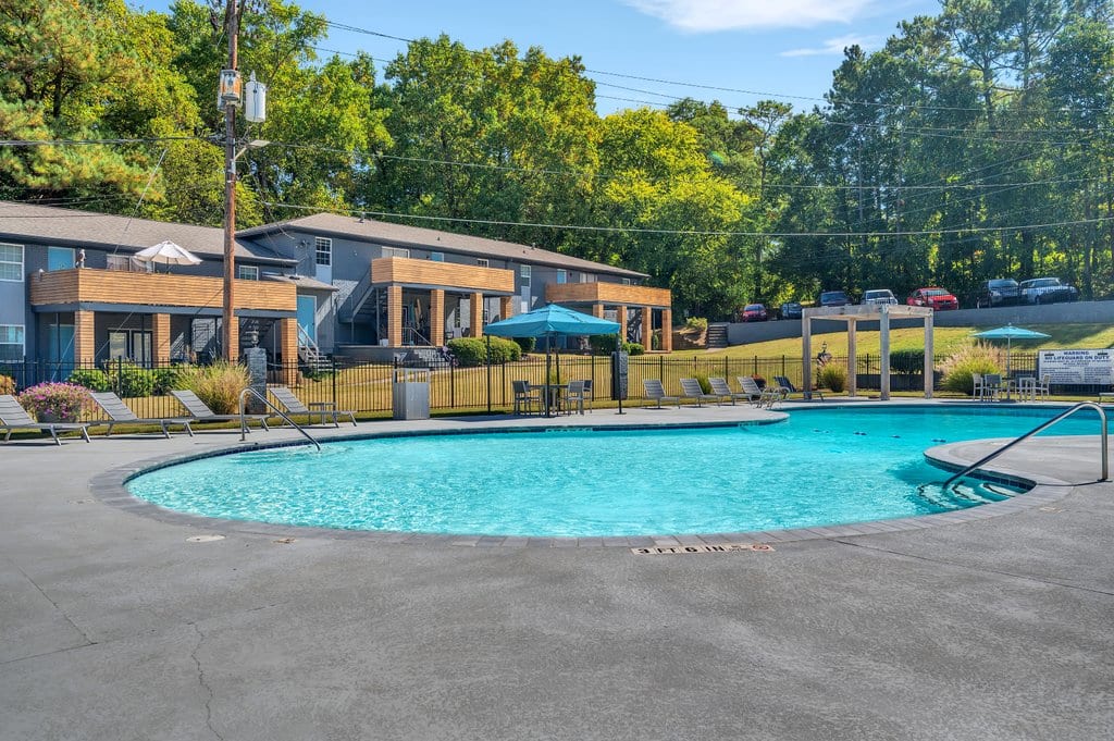Pool and building exterior