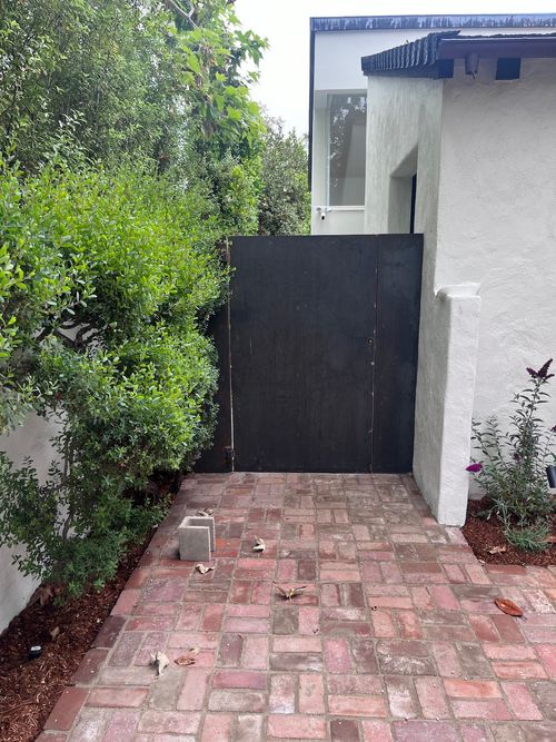 Hardscaping and Steel Gate Los Angeles