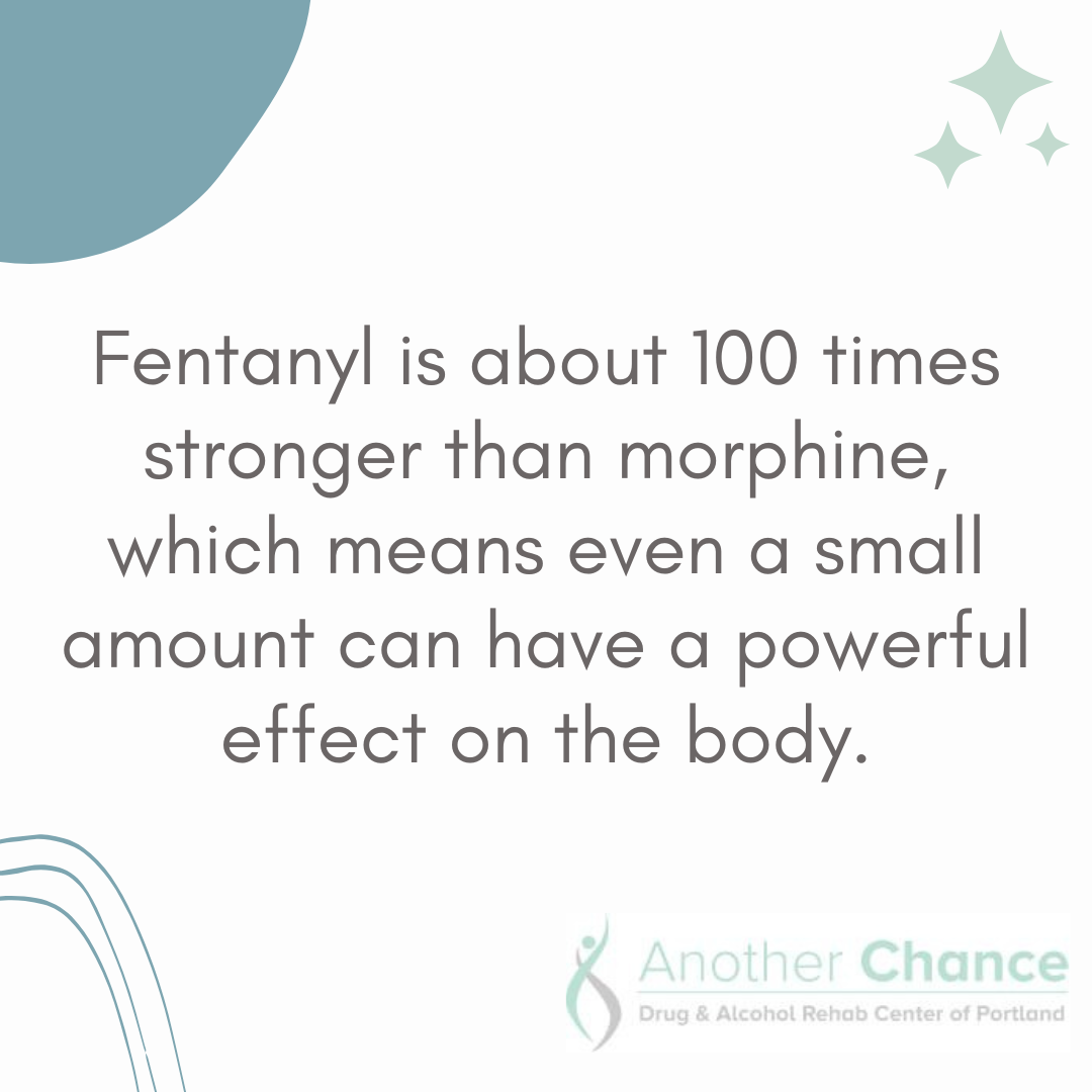 A graphic image about the extreme potency of fentanyl