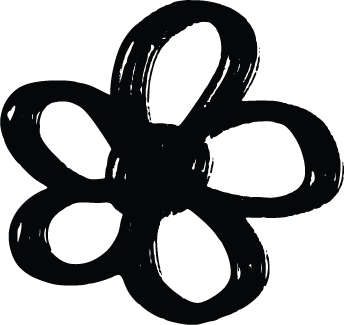 black flower icon