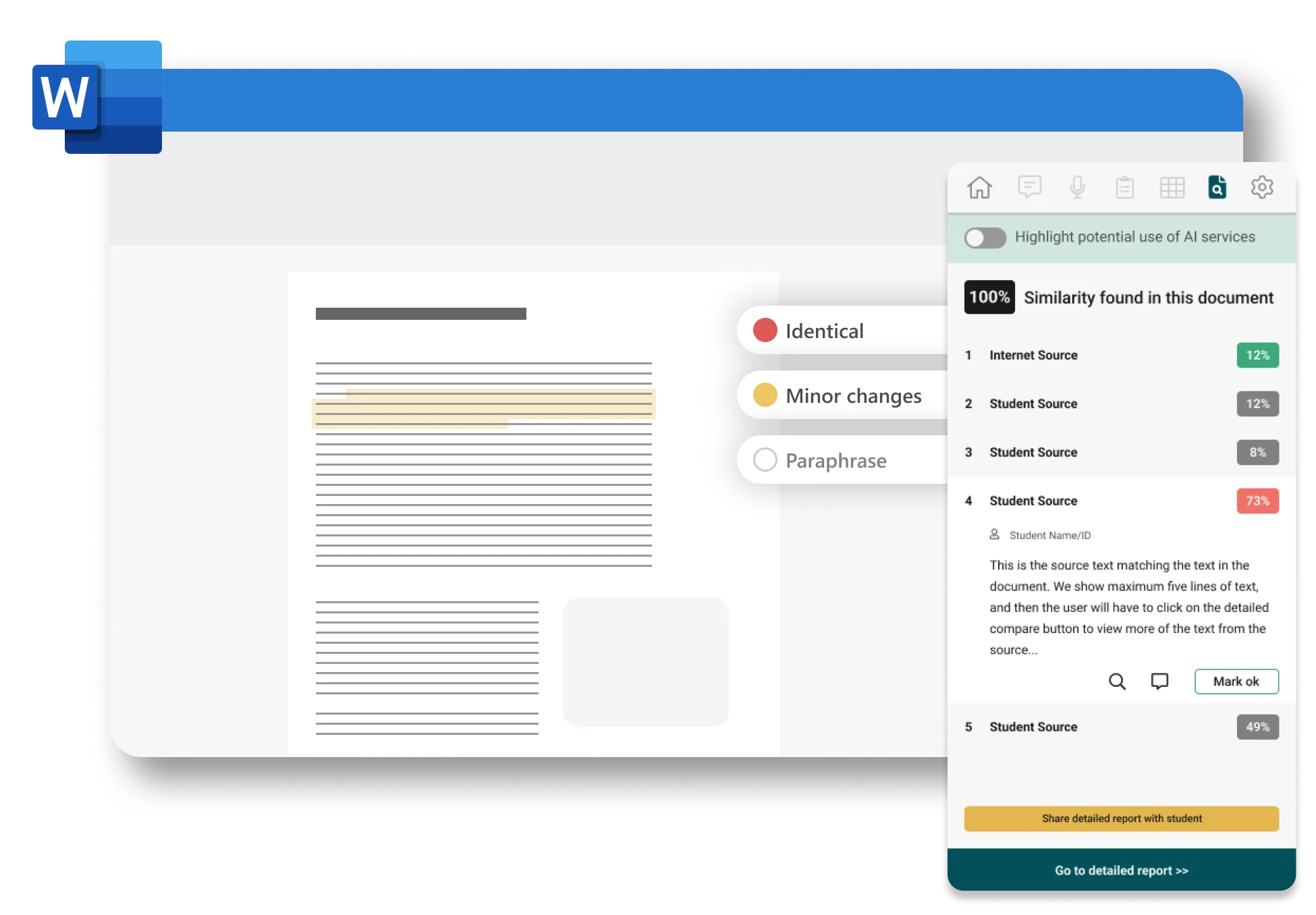 Similarity check right where you need it.