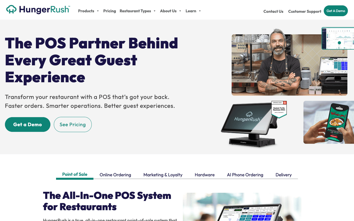 HungerRush website