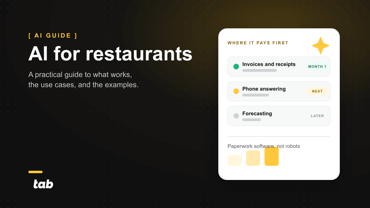 AI For Restaurants: What Actually Works In 2026 dark thumbnail