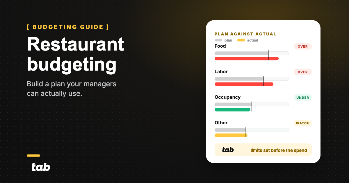 Restaurant Budgeting Guide + Template Structure dark thumbnail