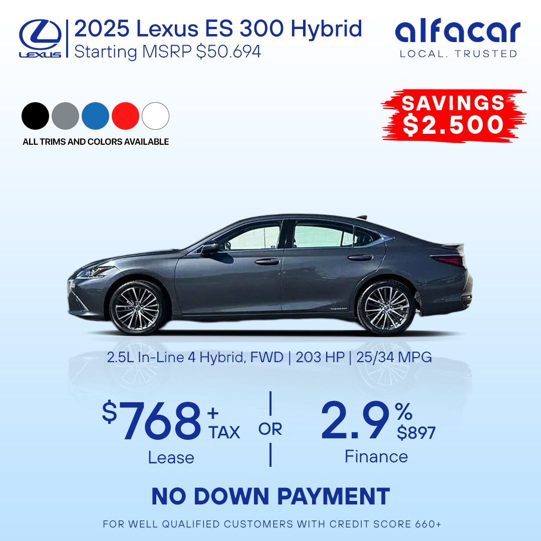 2025 Lexus ES 300H Hybrid