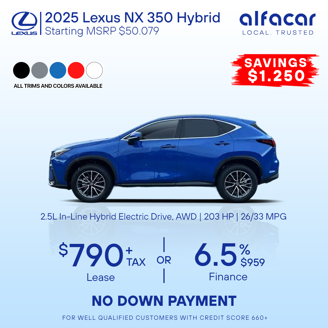 2025 Lexus NX 350H AWD Hybrid