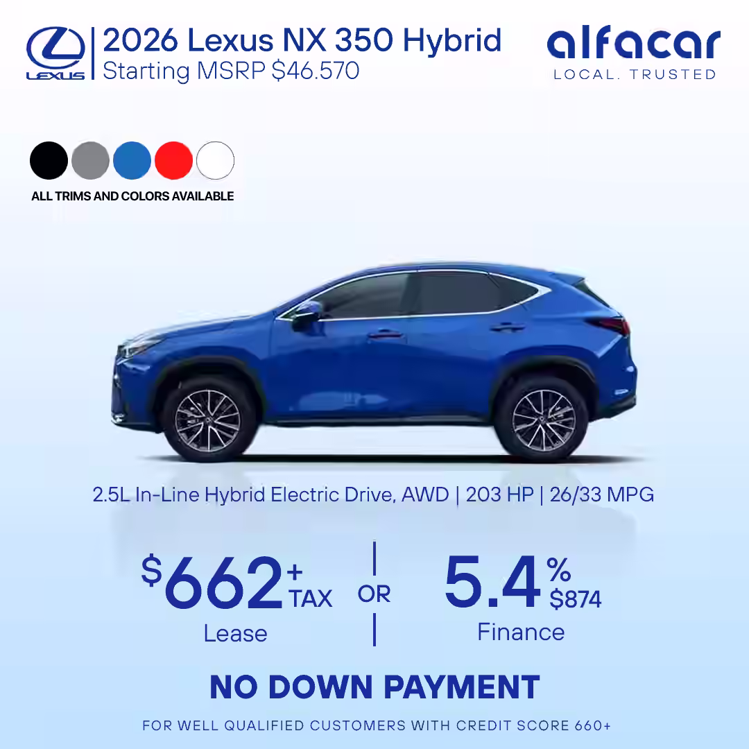 2026 Lexus NX 350 Hybrid