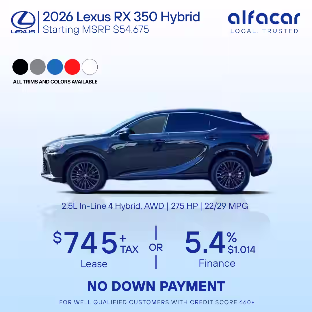 2026 Lexus RX 350 Hybrid