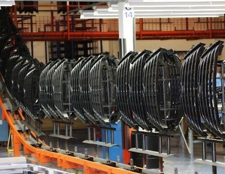 Ground conveyor paint line