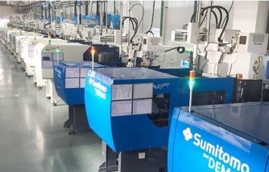 Injection moulding workshop, Sumitomo presses