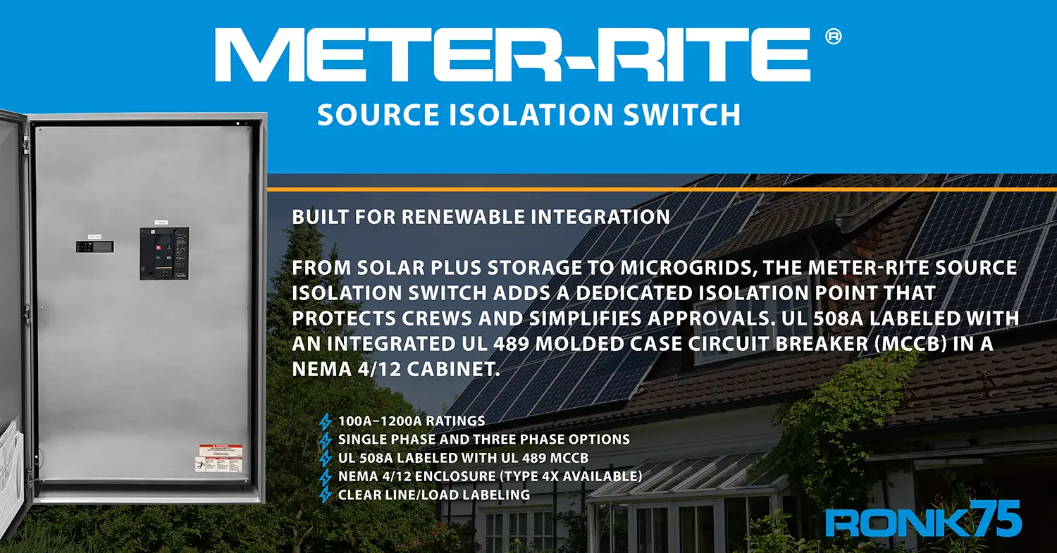 Meter-Rite Source Isolation Switch by RONK