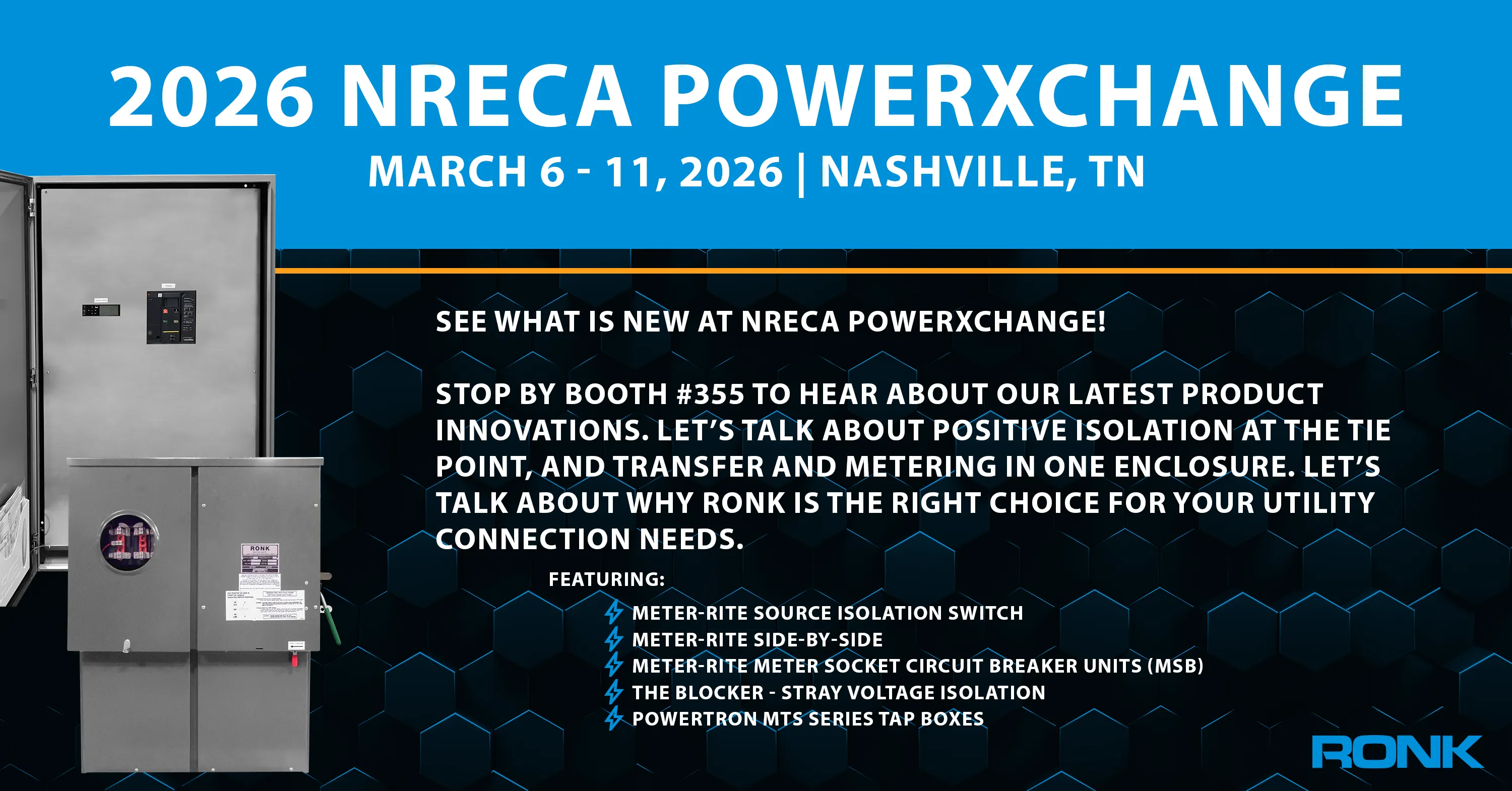 RONK will be at NRECA 2026 promoting new products