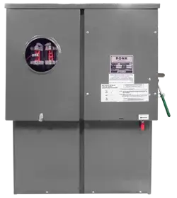Meter-Rite Side-by-Side Double-Throw / Meter Socket Combo Unit built by RONK