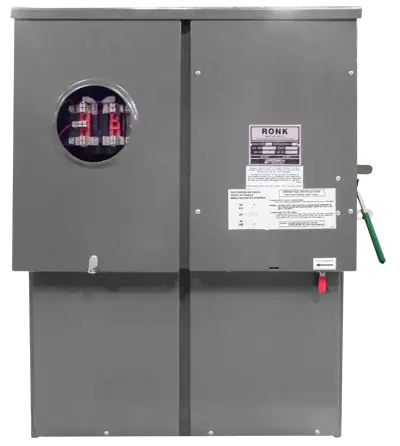 RONK's Meter-Rite Side-by-Side Double-Throw / Meter Socket Combo Unit