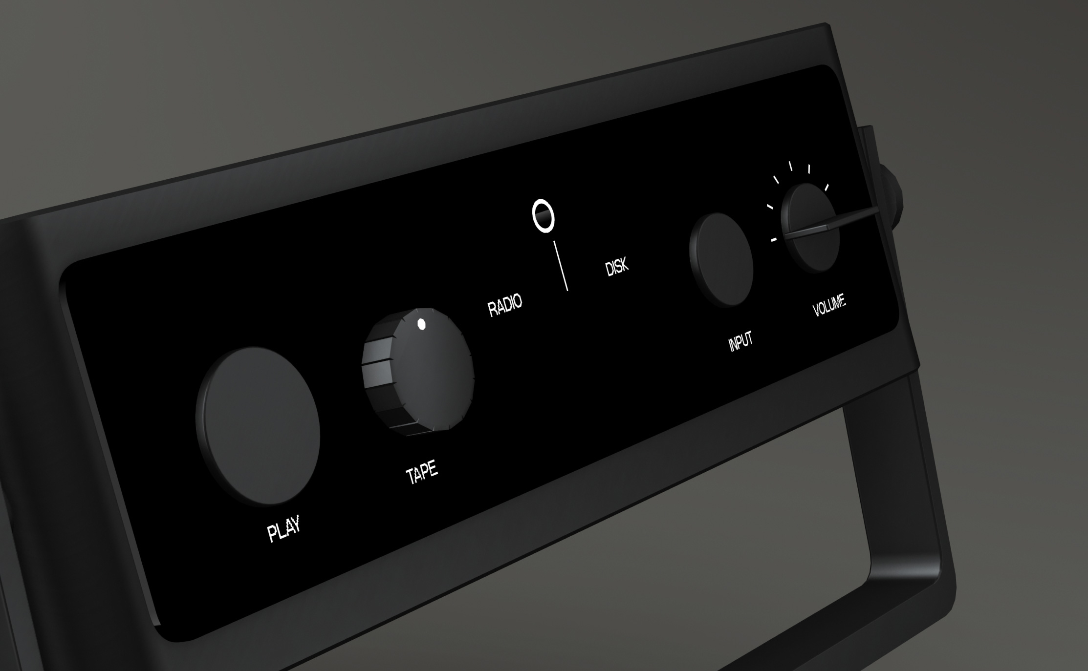 speaker controls close-up
