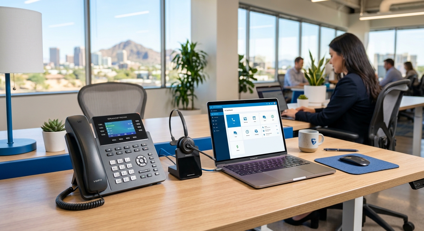 Managed IT services team monitoring business systems in Phoenix