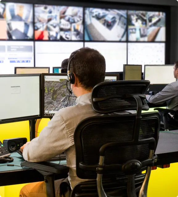 SoloProtect Monitoring Centre operator on call.