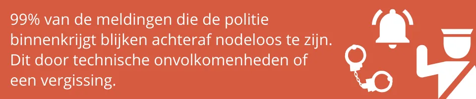 99% van de meldingen zijn vals