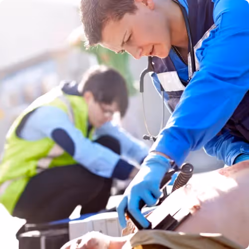 A worker who helped a medical emergency and needed support