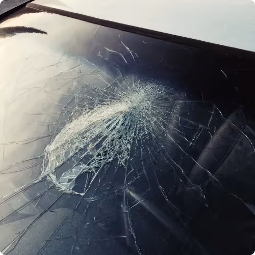 Council worker's windscreen smashed from thrown bottles