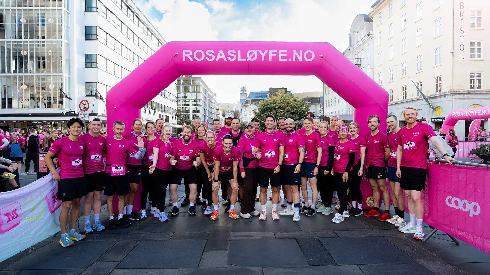Rosa Sløyfe 2026 i Bergen Team Head Energy