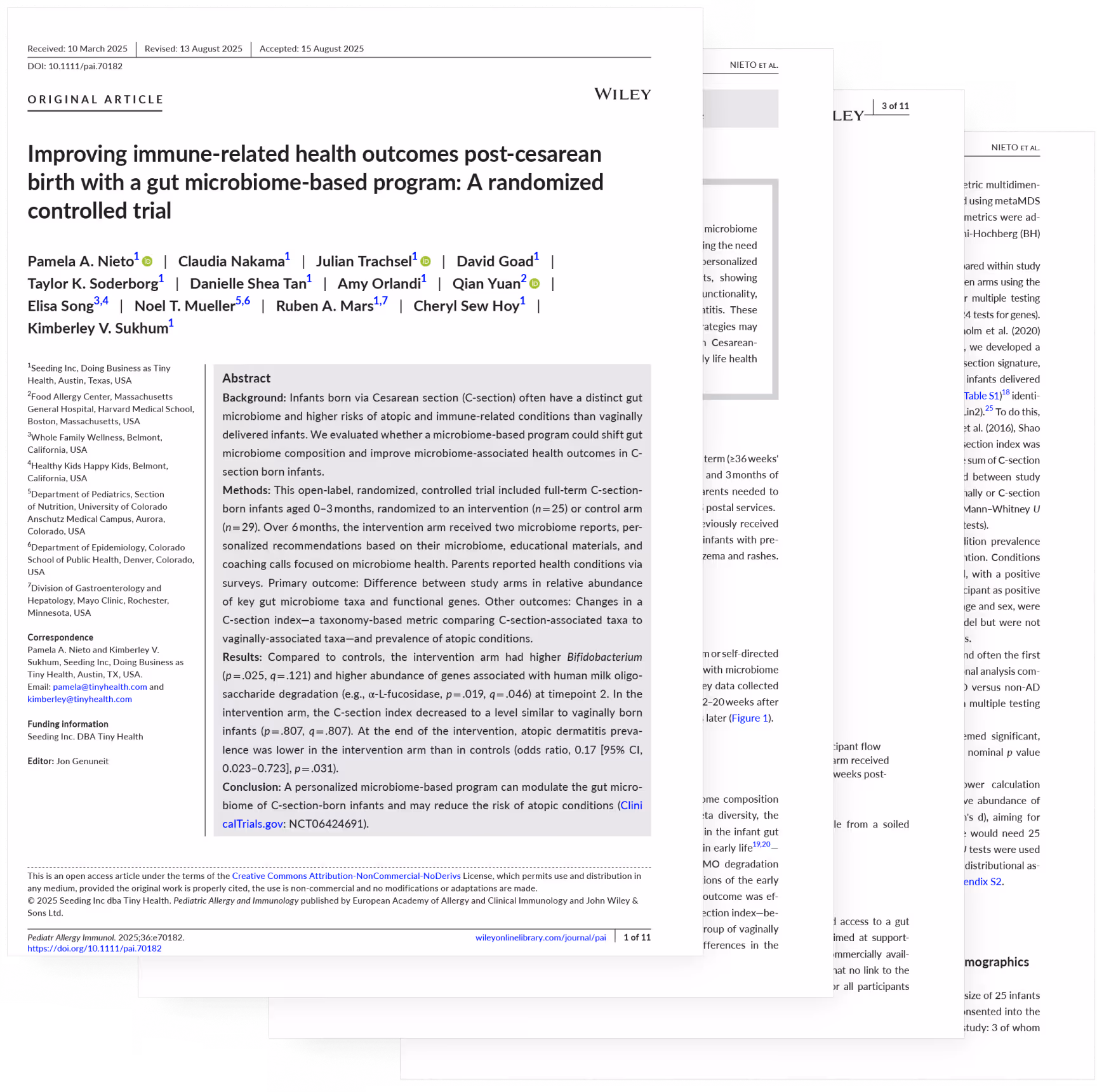 an image of a white paper cover and first pages