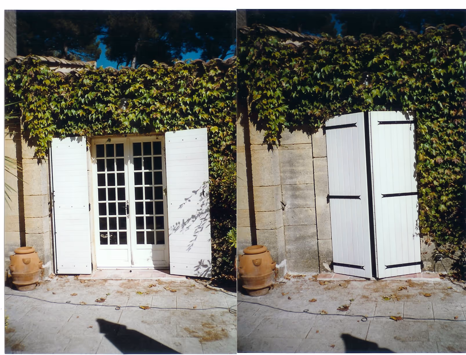 Volet battant Bois provencal doublé Aubagne
